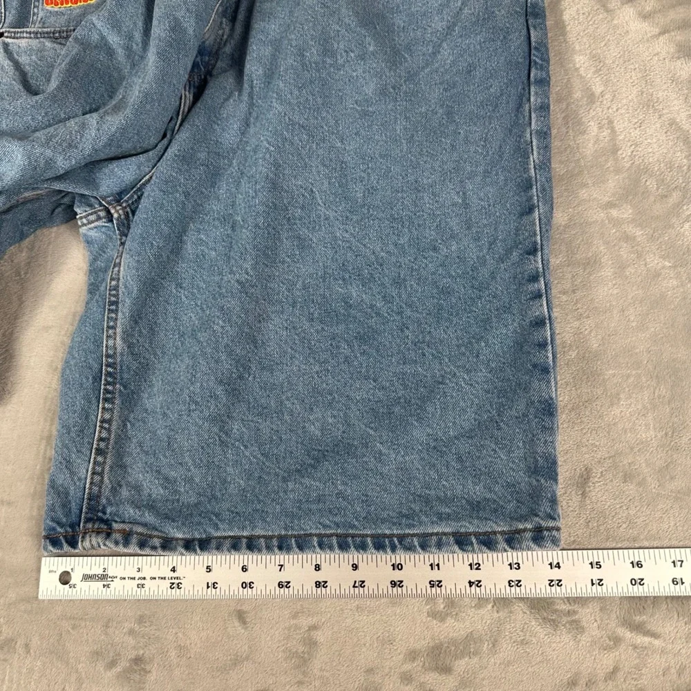 Empyre Denim Shorts Men 44 Blue Baggy Skater Y2K Streetwear Wide Leg Jorts